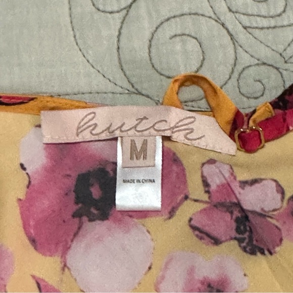 NEW Hutch Liddy Slip Dress Sz M Floral Yellow Pink - Picture 10 of 14